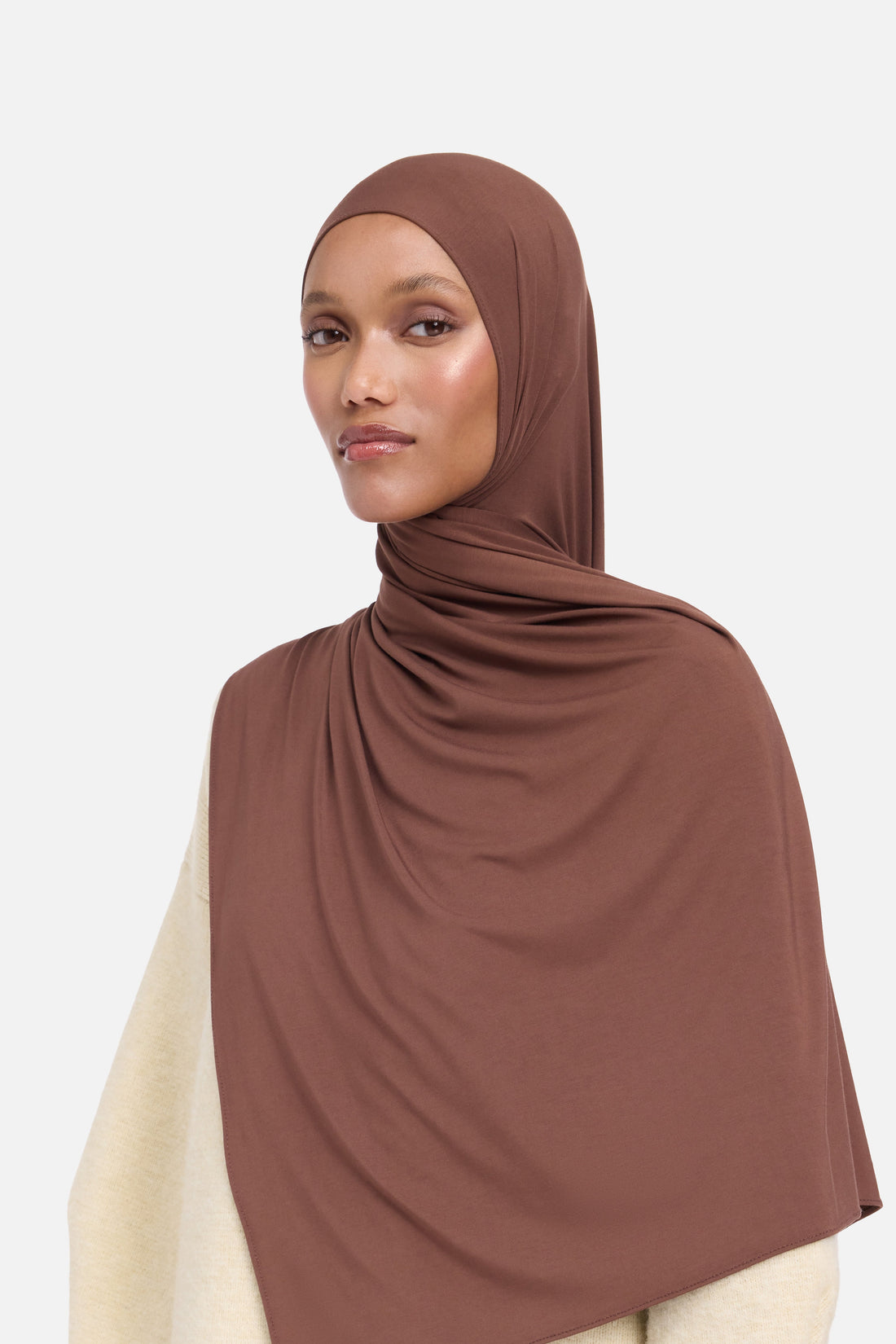 Bambou Jersey Écharpe | Red Wood