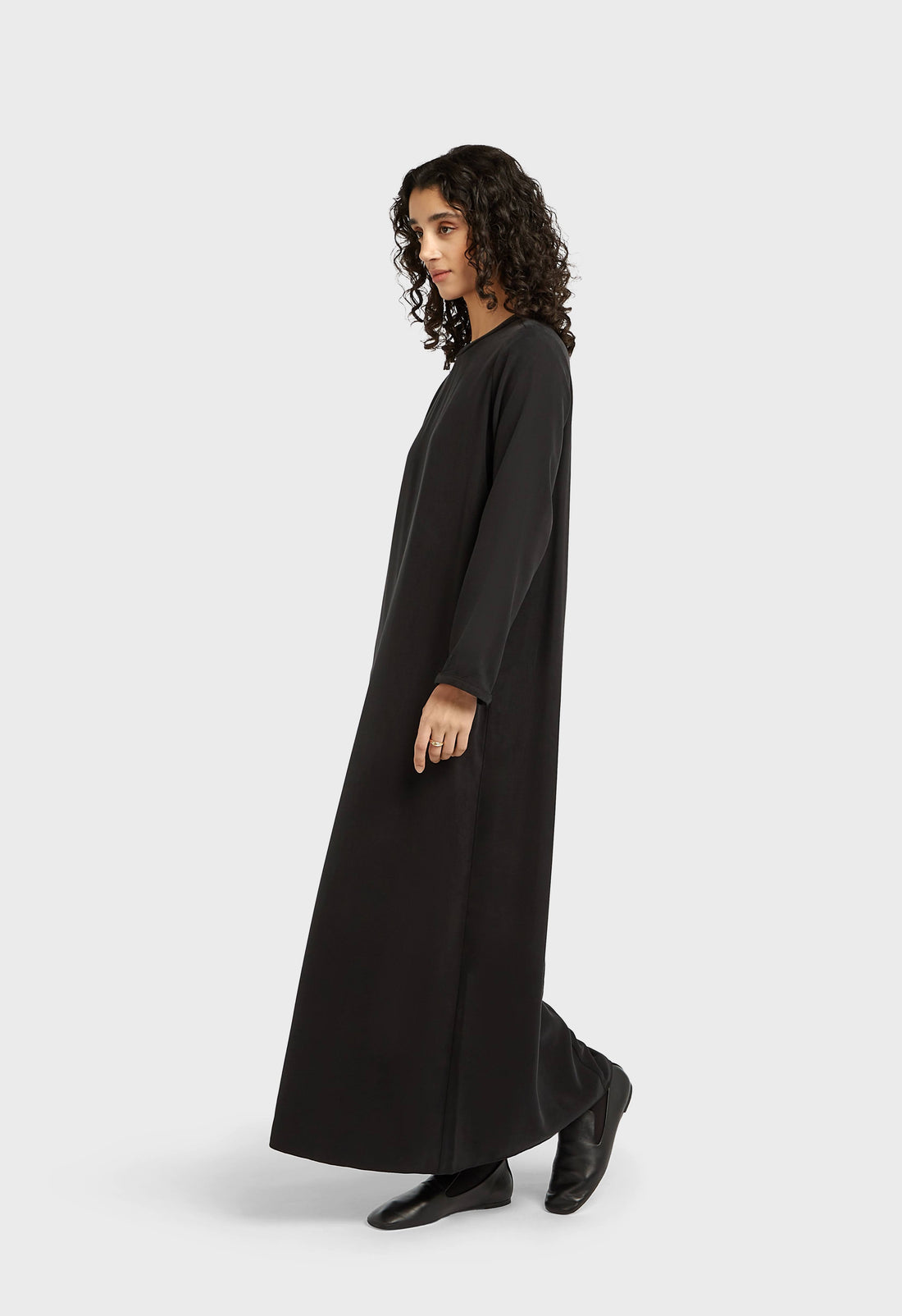 Essentiel Doux Tissé Robe Régulier | Black