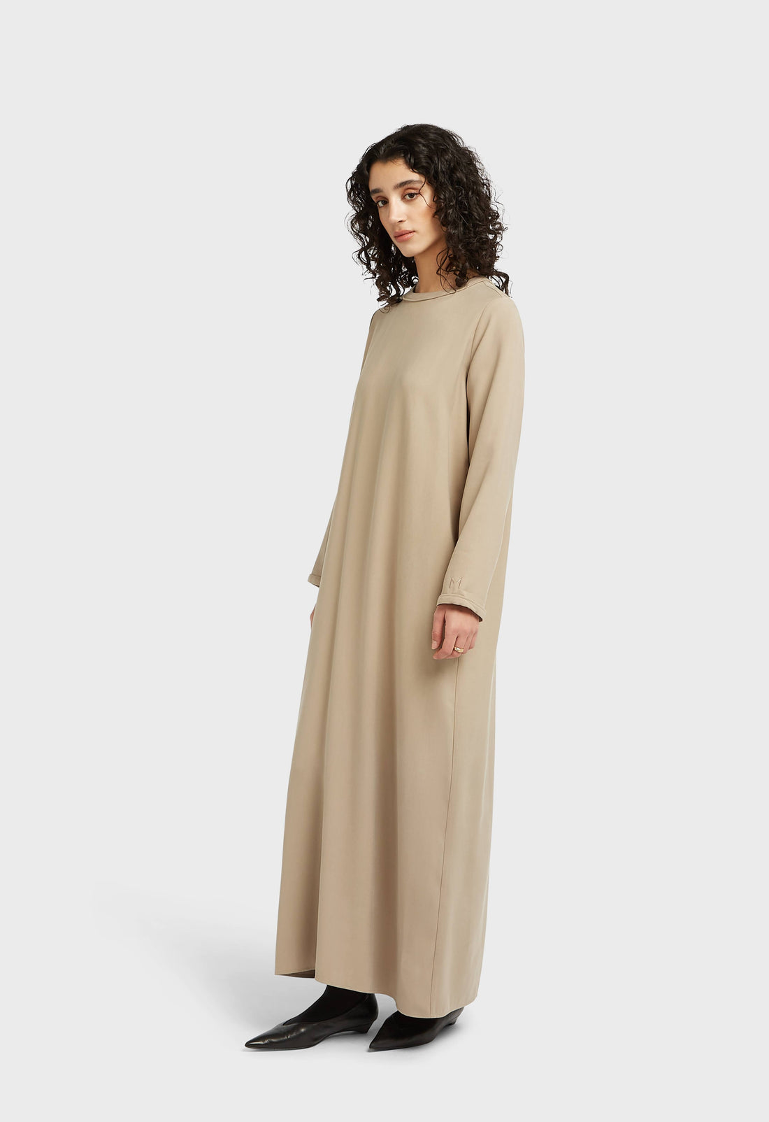 Essentiel Doux Tissé Robe Court | Mocha