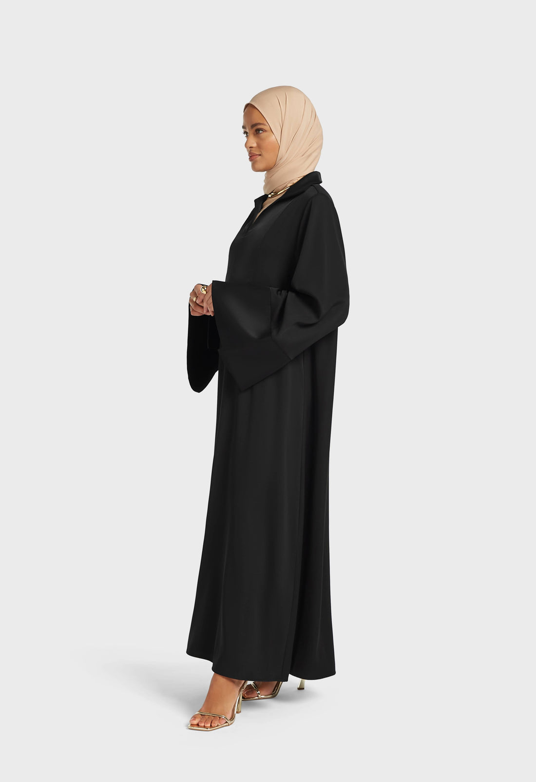 Robe Caftan Court | Black