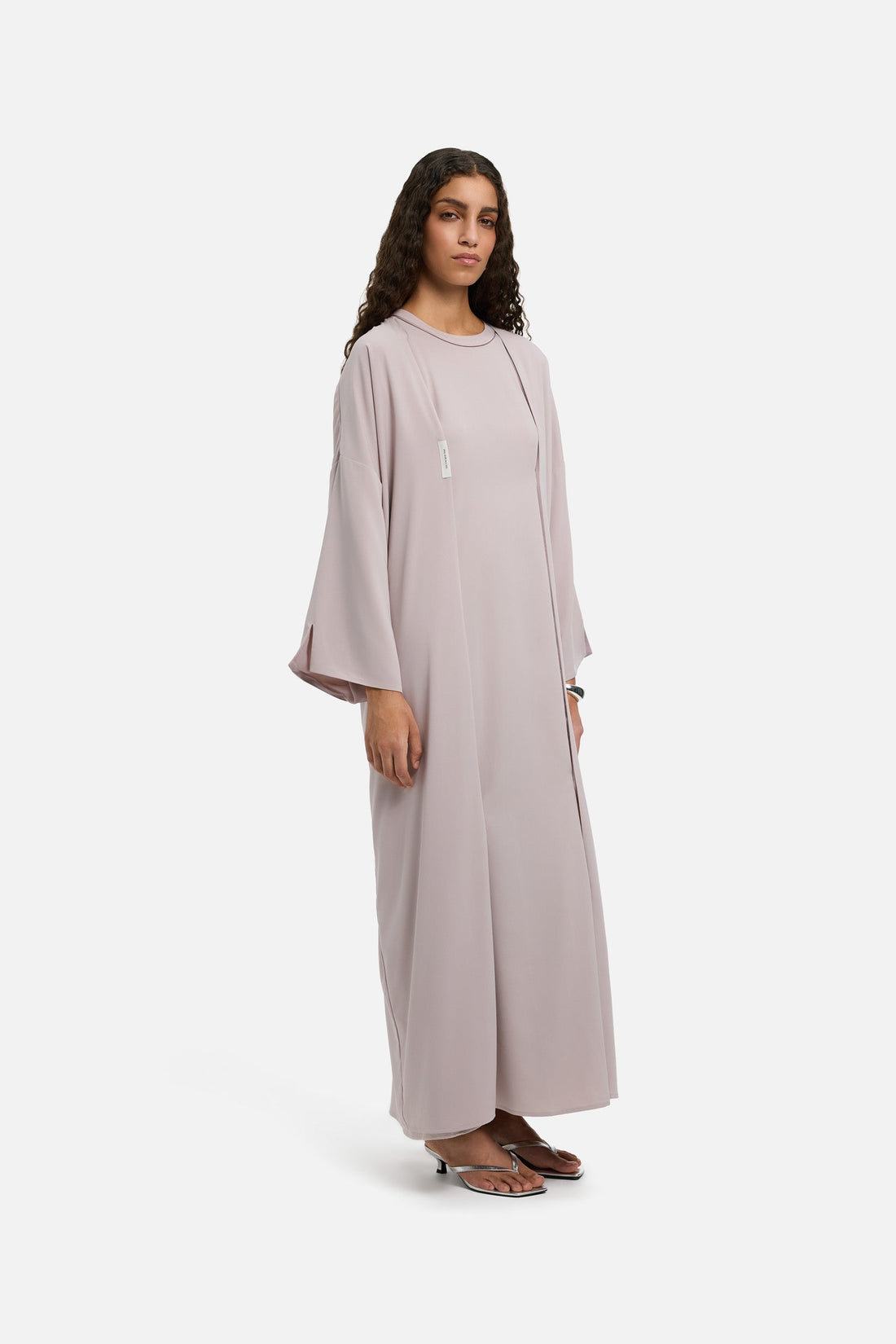 Sleeveless Tissé Robe Court | Lilac
