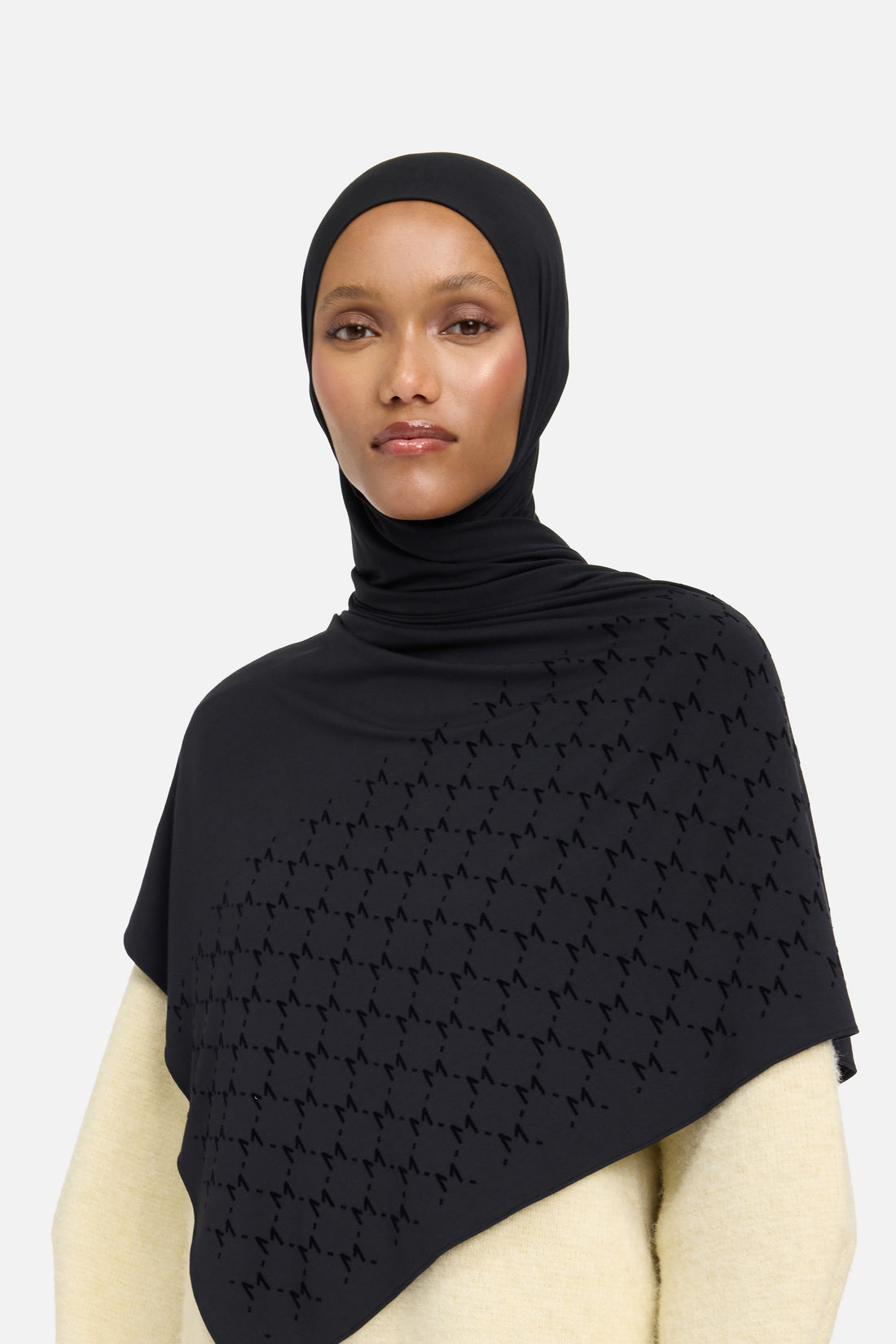 Le Monogram Flock Écharpe Premium | Black
